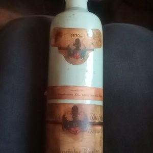 Vintage stone crock German export wine bottle